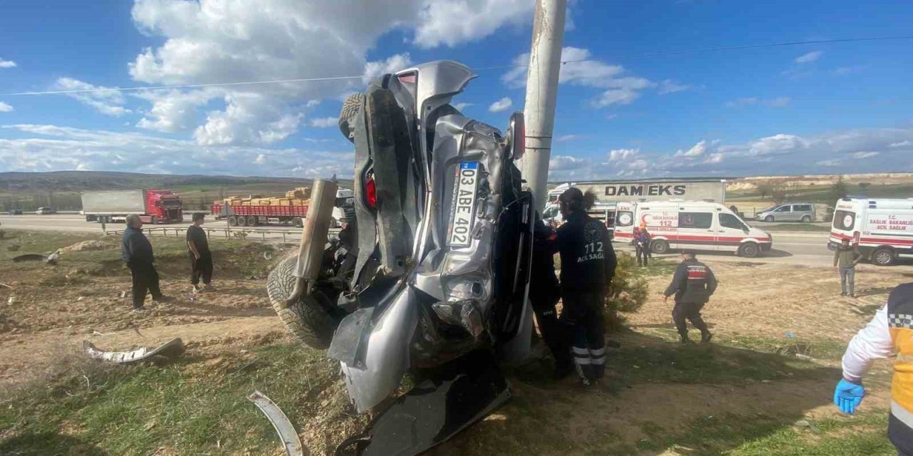 Afyonkarahisar’da kaza 1 öldü, 3 yaralı