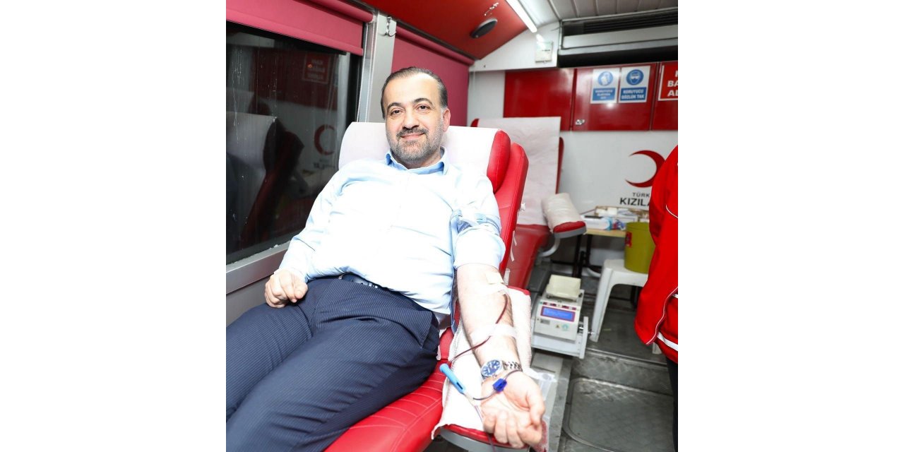 Başkan Talus kan bağışında bulundu: "Hayat kurtarmak senin kanında var"