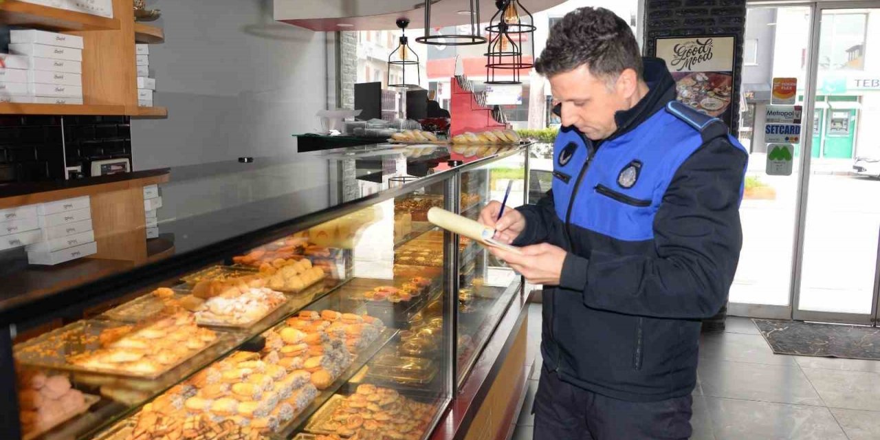 Bozüyük’te bayram öncesinde tatlı imalathanelerine denetim