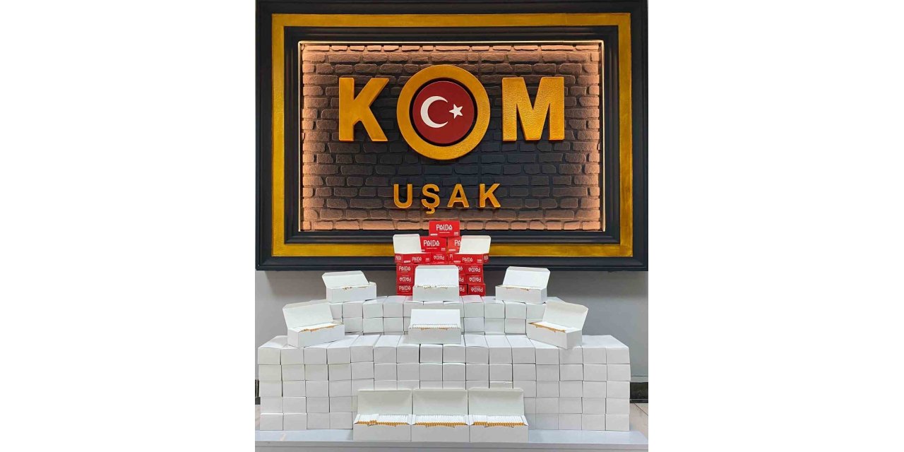 40 bin boş kaçak makaron ele geçirildi