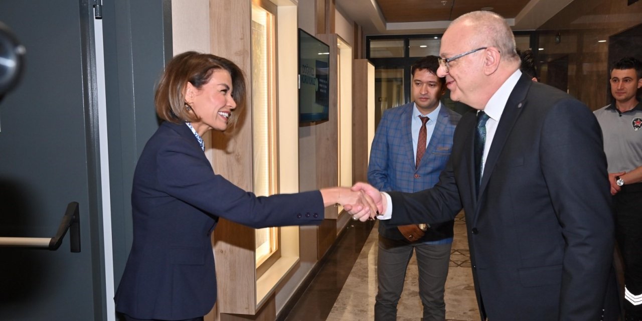 Başkan Ergün, Azerbaycan Başkonsolosu ve konsolosları ağırladı