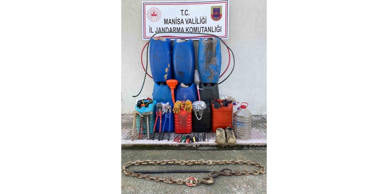 Mazot hırsızları jandarmadan kaçamadı