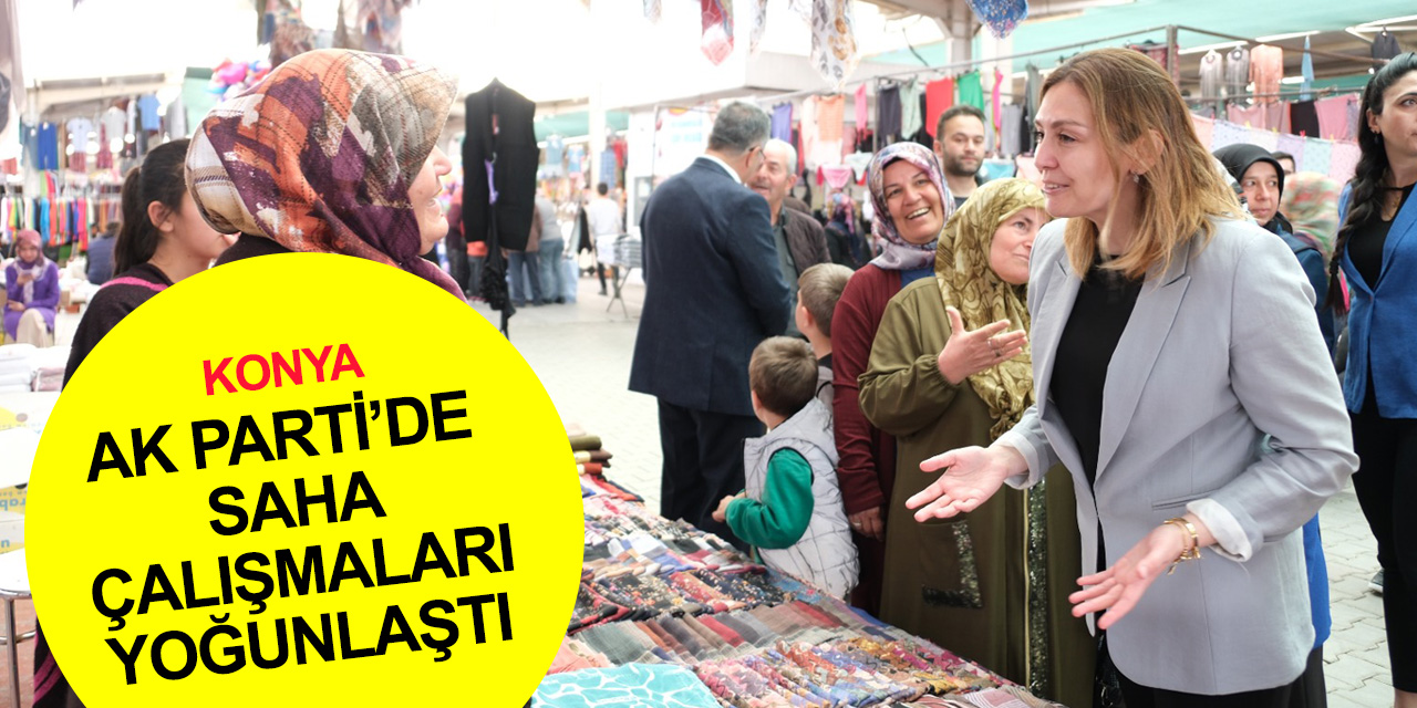AK Parti Konya Milletvekili Adayları Mehmet Baykan ve Hümeyra Saçkesen vatandaşla buluştu