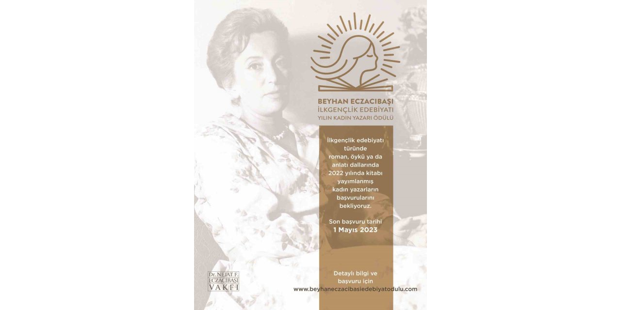 Beyhan Eczacıbaşı İlkgençlik Edebiyatı Yılın Kadın Yazarı Ödülü’ne başvurular sürüyor