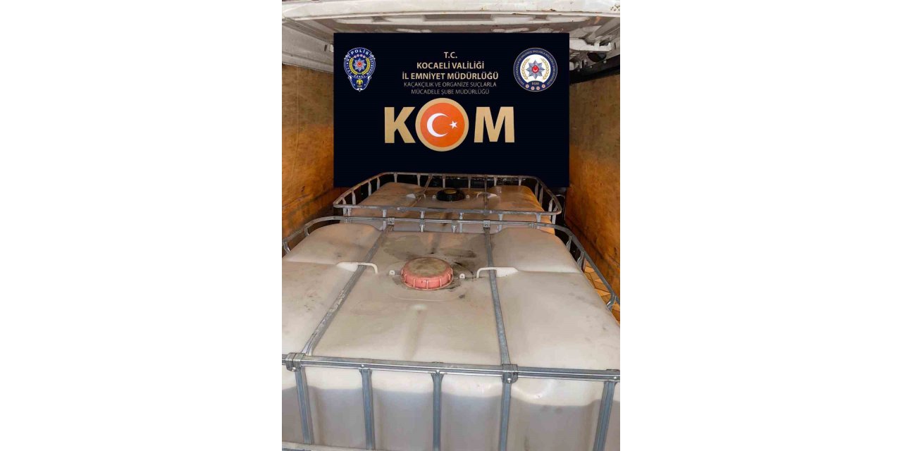 Kocaeli’de 2 ton 150 litre kaçak akaryakıt ele geçirildi