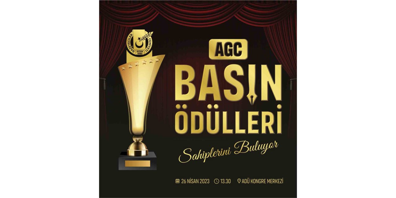 ‘AGC Basın Ödülleri’ töreni, 26 Nisan’da gerçekleştirilecek