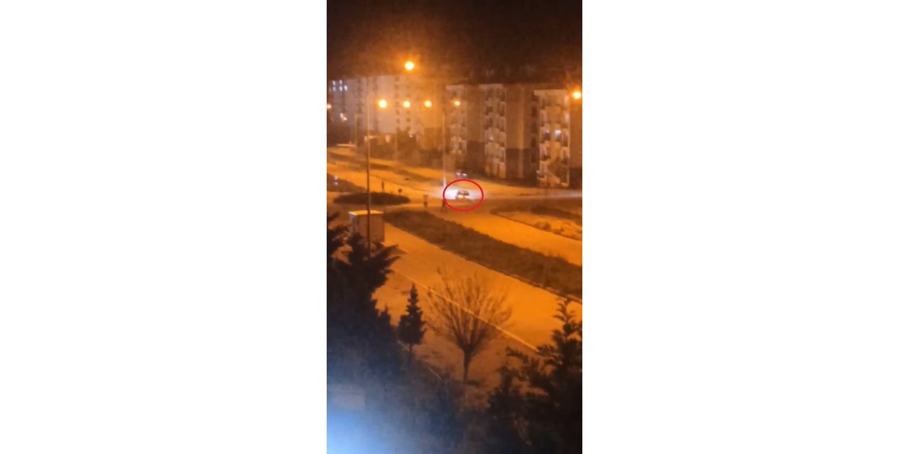 Drift atarak mahalle sakinlerini böyle rahatsız ettiler