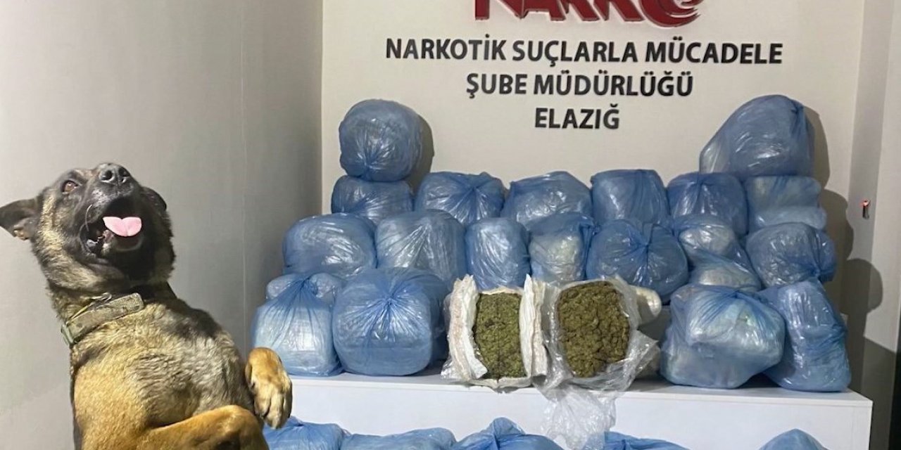 Elazığ’da 123 kilo uyuşturucu madde ele geçirildi: 11 tutuklama