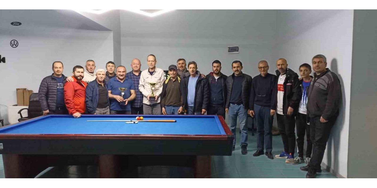 Bozüyük’te 3 bant bilardo turnuvası heyecanı yaşandı