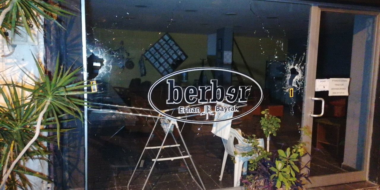 Berber dükkanına pompalı tüfekle ateş edip kaçtılar