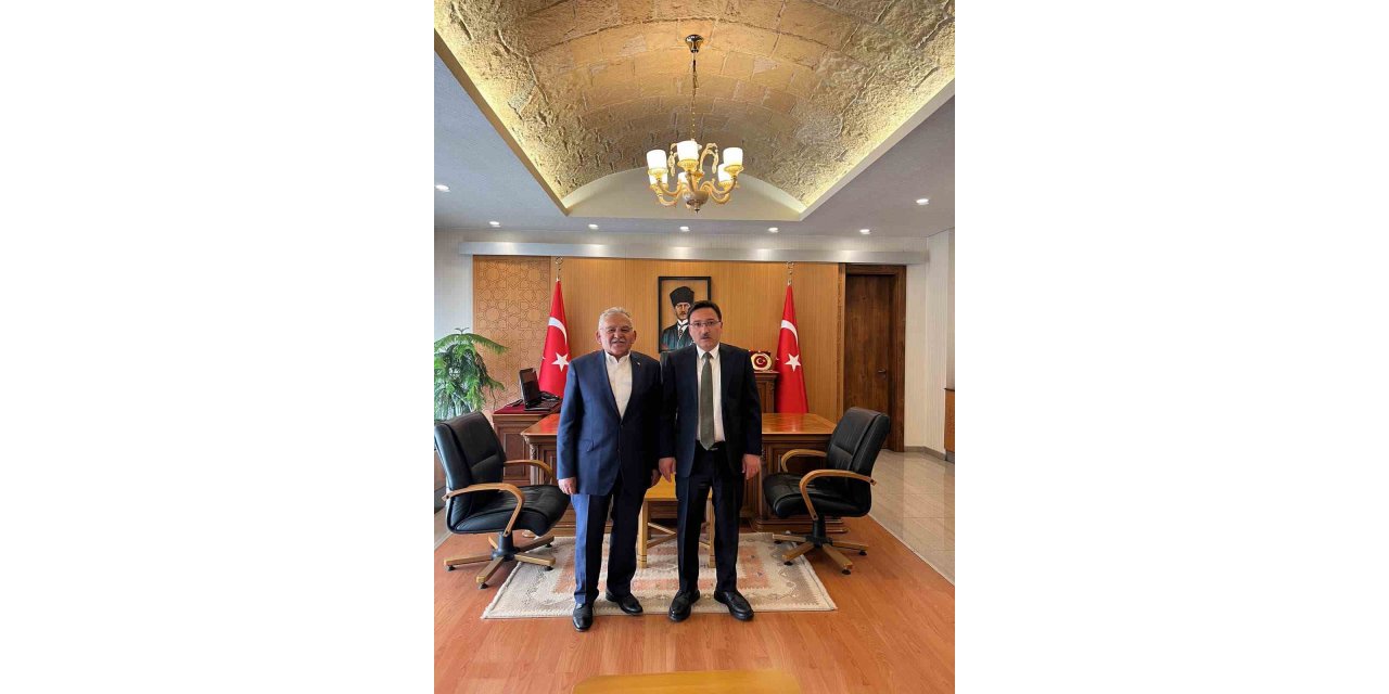 Başkan Büyükkılıç’tan Vali Çiçek’e ‘hoş geldiniz’ ziyareti