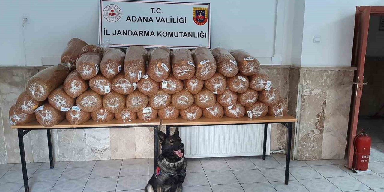 Adana’da 925  kilogram kaçak tütün ele geçirildi