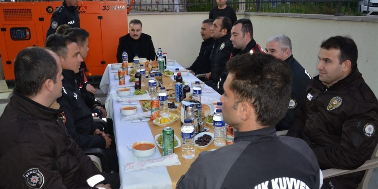 Kaymakam Odabaş, polislerle iftar yaptı
