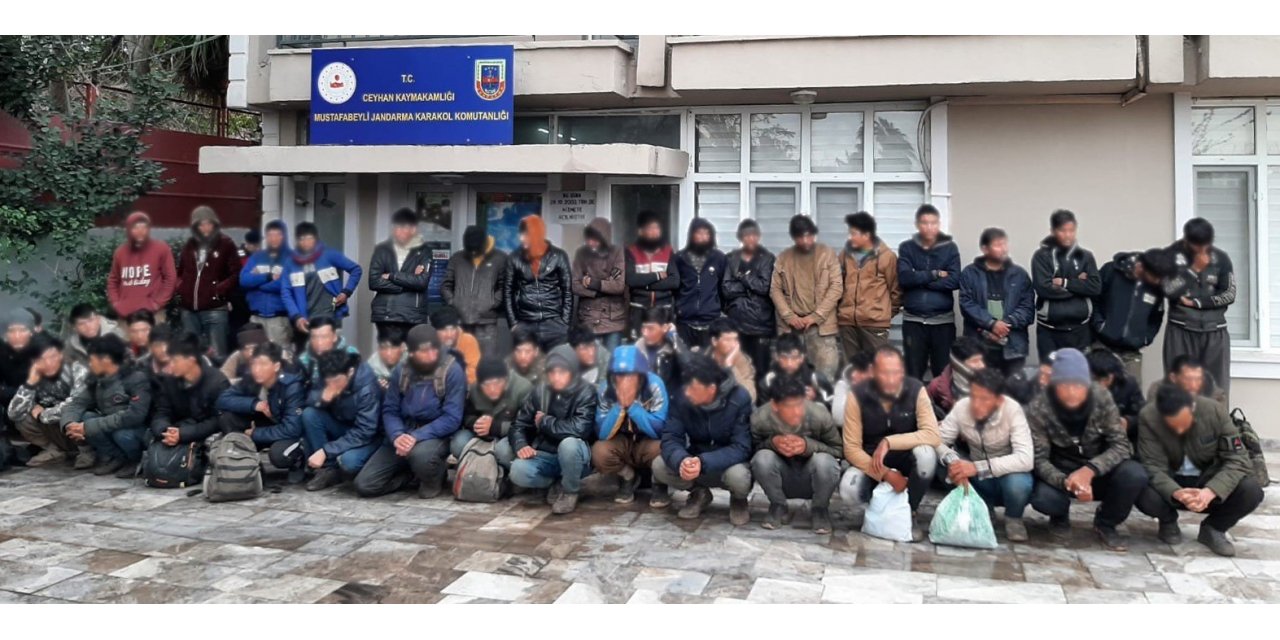 Adana’da 59 düzensiz göçmen yakalandı