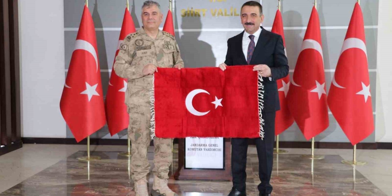 Jandarma Genel Komutan Yardımcısı Orgeneral Ali Çardakcı, Siirt’te incelemelerde bulundu