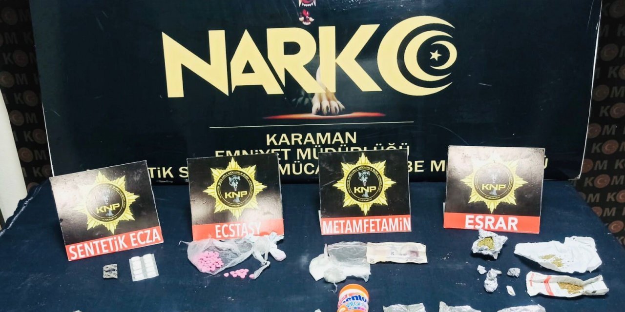 Karaman’da uyuşturucu operasyonu: 3 tutuklama