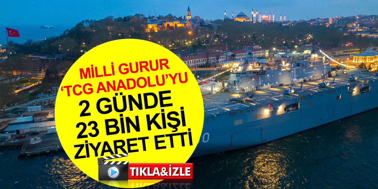 TCG Anadolu’yu 2 günde 23 bin vatandaş ziyaret etti! Kilometrelerce sıra oluştu! İşte o görüntüler...