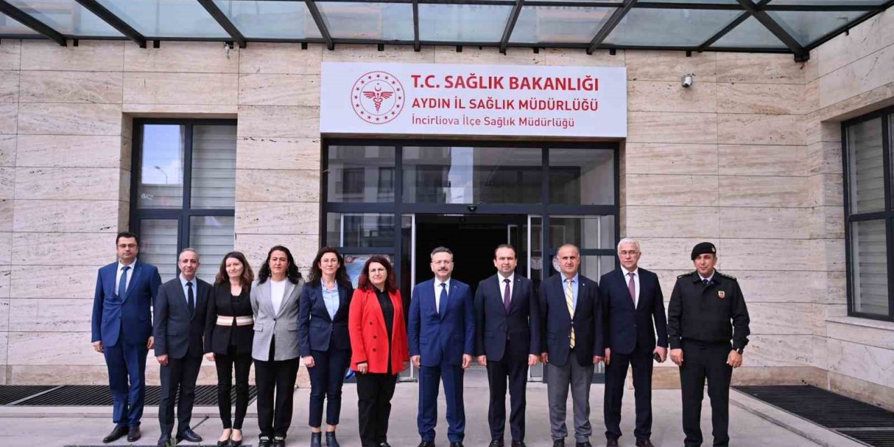 Vali Aksoy, İncirliova İlçe Sağlık Müdürlüğü ve sağlık merkezlerini denetledi