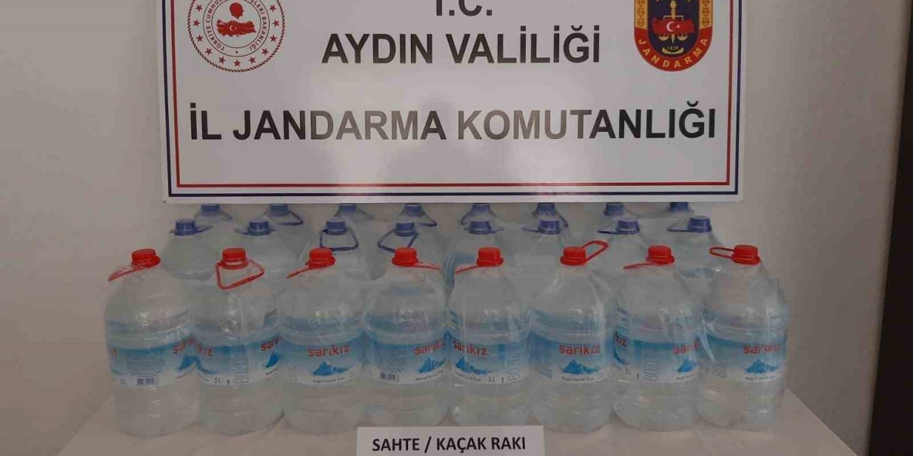 Koçarlı’da 200 litre kaçak alkol ele geçirildi