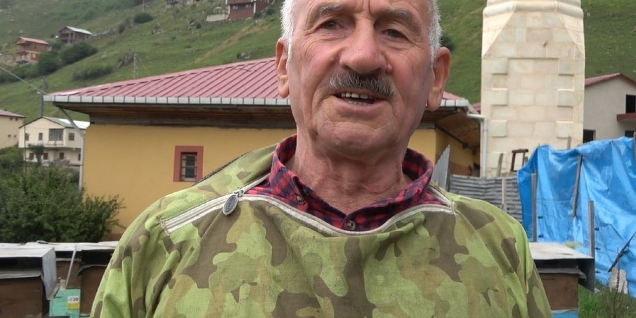 Evini talan eden ayıya "Helal olsun" dedi