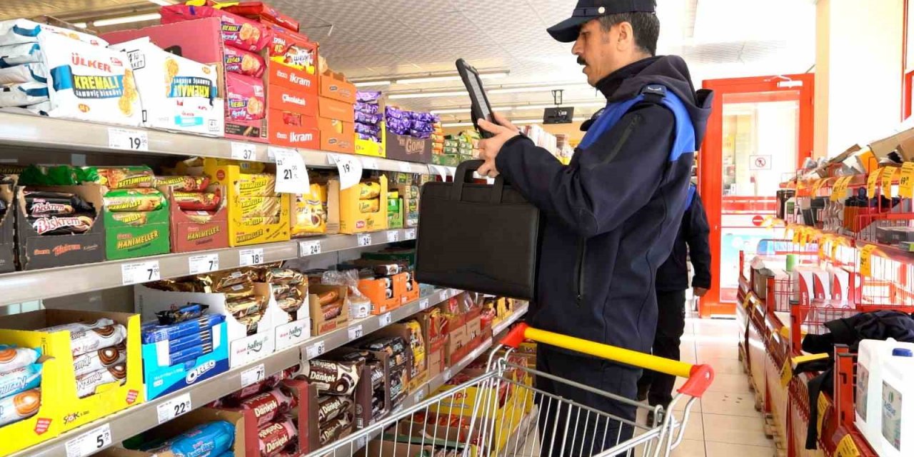 Melikgazi Zabıtası’ndan bayram öncesi pazar yeri ve market denetimi