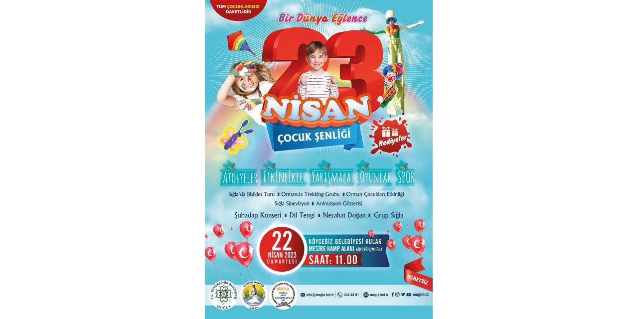 Muğla Büyükşehir Belediyesi 23 Nisan çoşkusunu Köyceğiz’de yaşatacak