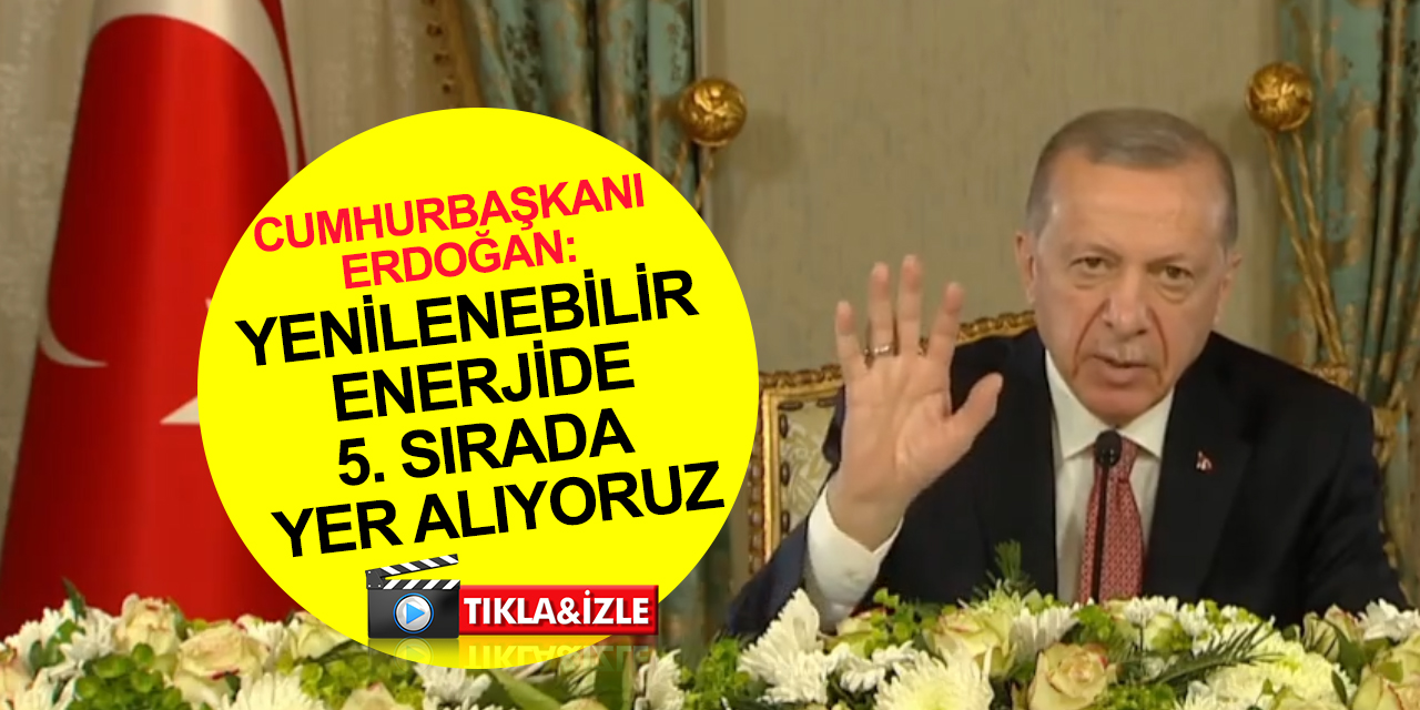 Cumhurbaşkanı Erdoğan'dan iklim kanunu açıklaması