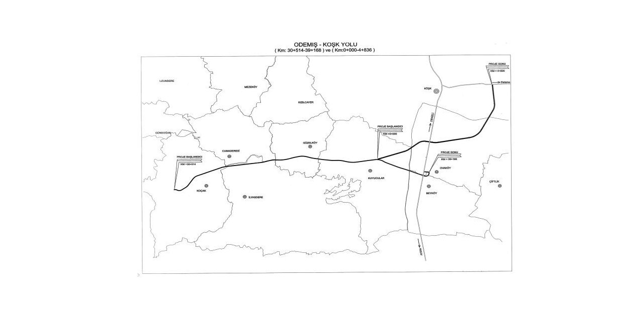 Köşk - Ödemiş Karayolu projesi Resmi Gazete’de yayınlandı