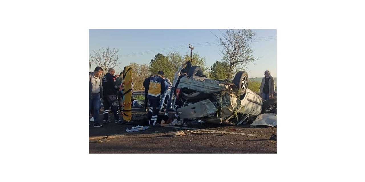 Kontrolünü kaybeden otomobil takla attı: 1’i ağır 3 yaralı