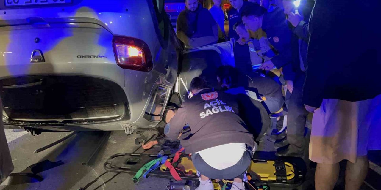 Maltepe’de kontrolden çıkan otomobil 3 araca çarpıp takla attı: 1 yaralı