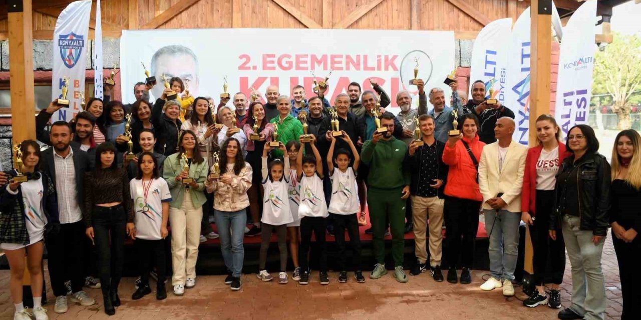 Konyaaltı’nın,  Egemenlik Kupası Tenis Turnuvası sona erdi
