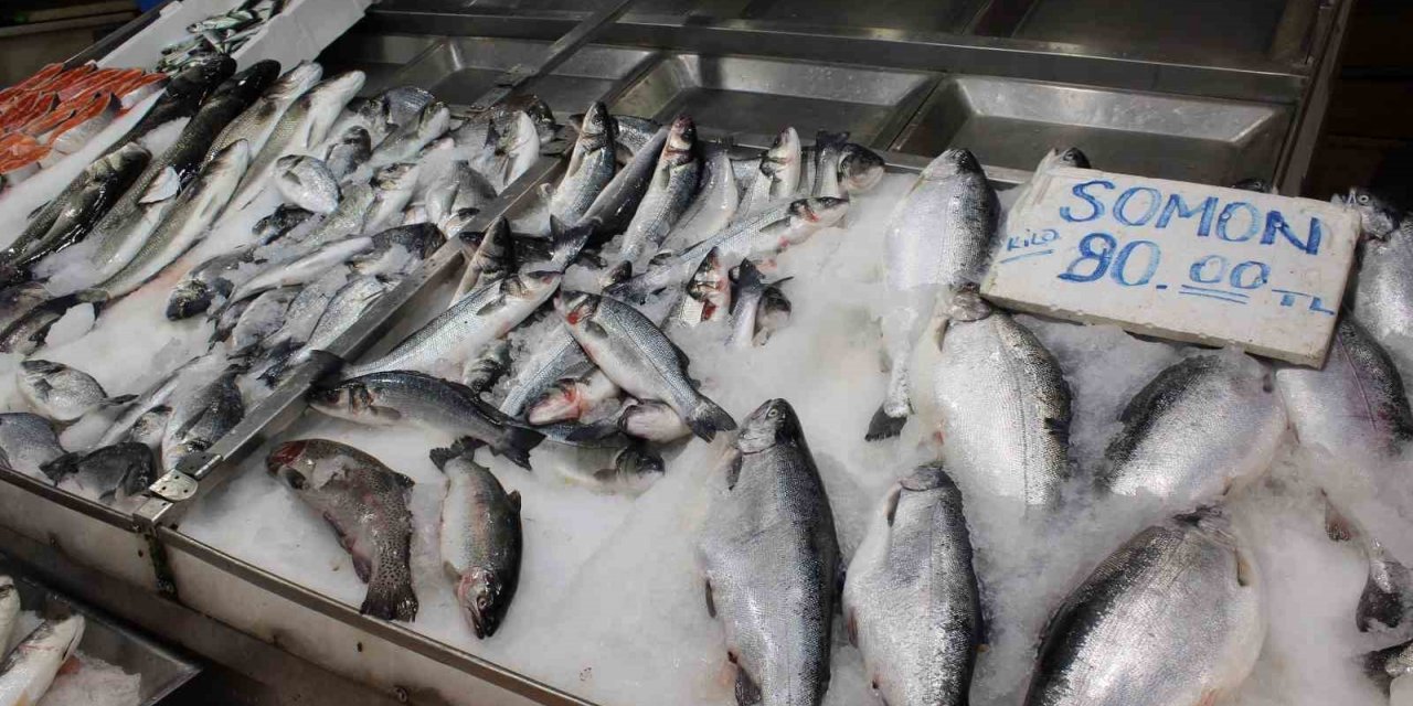 Balık tezgahlarını havuz balıkları süslüyor