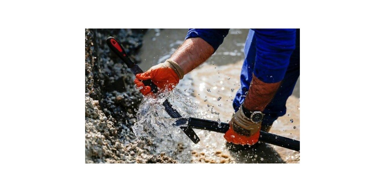 O mahallede 5 bin 500 metrelik içme suyu hattı yenilendi