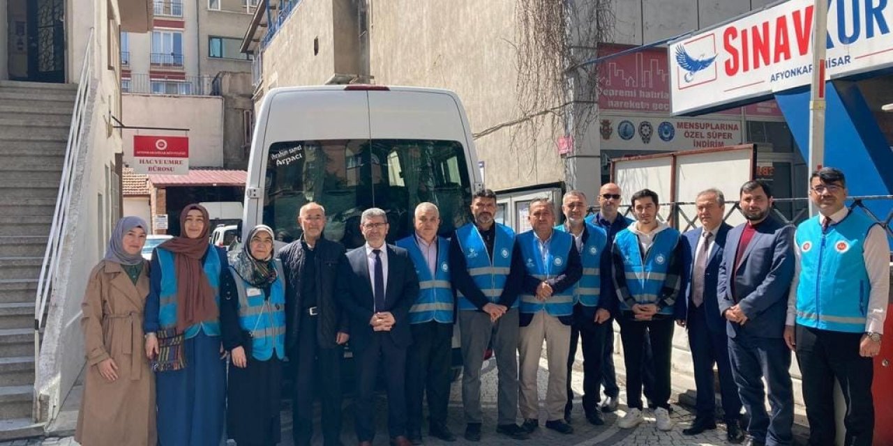 Afyonkarahisar İl Müftülüğü gönüllü personelleri Hatay’a gidiyor