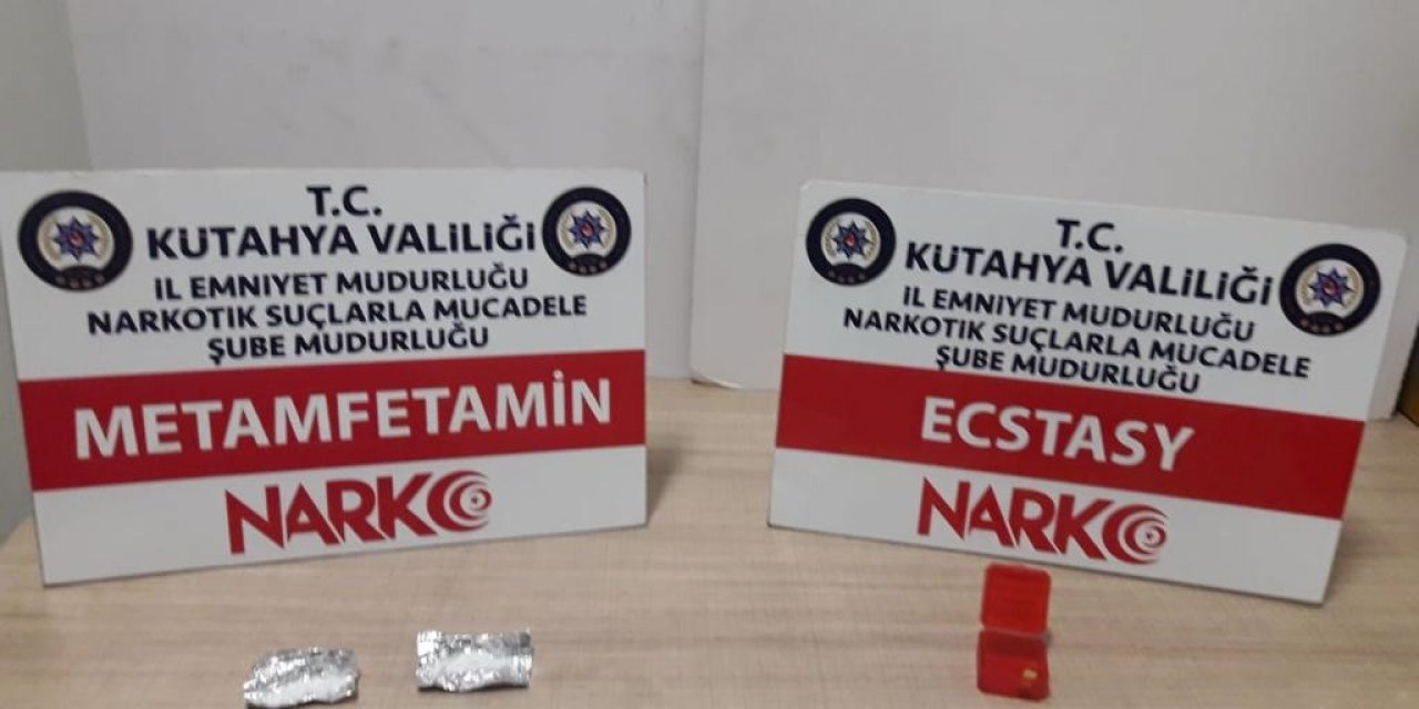 Kütahya’da durdurulan araçta uyuşturucu ele geçirildi