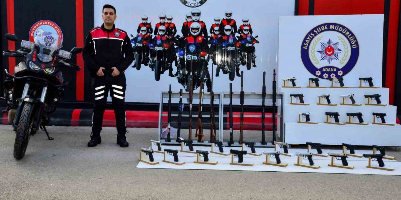 Adana’da şok uygulamalar: 104 adet silah ele geçirildi