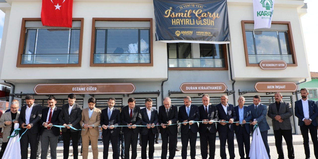 Konya İsmil’de çarşı ve ekmek fırını açıldı