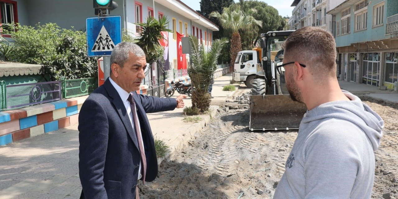 Başkan Kaplan’dan yol yapım çalışmalarına yakın takip