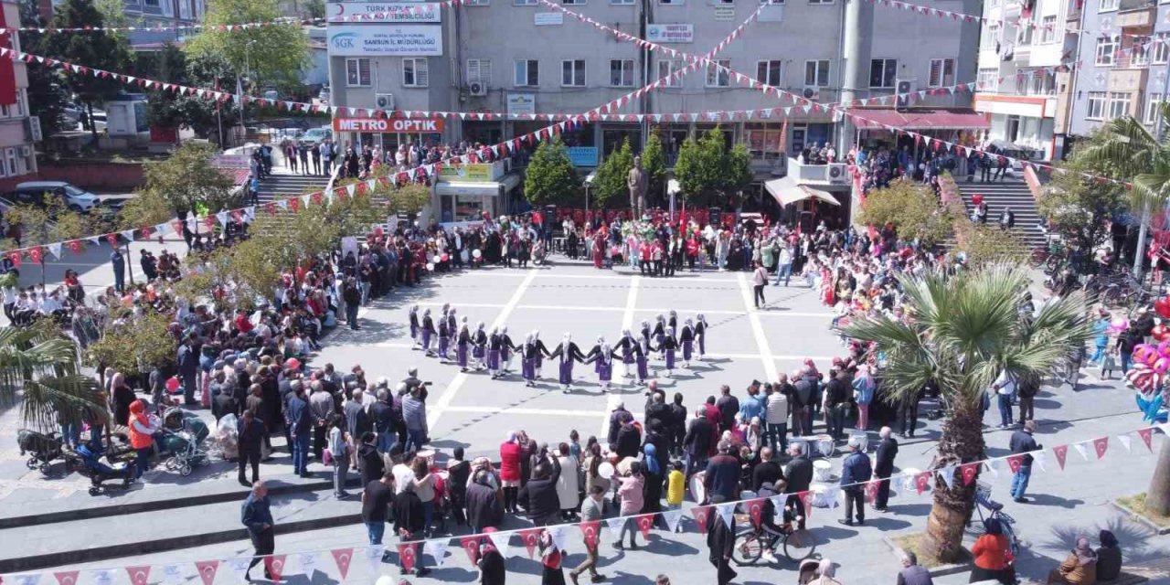 Tekkeköy’de 23 Nisan kutlandı