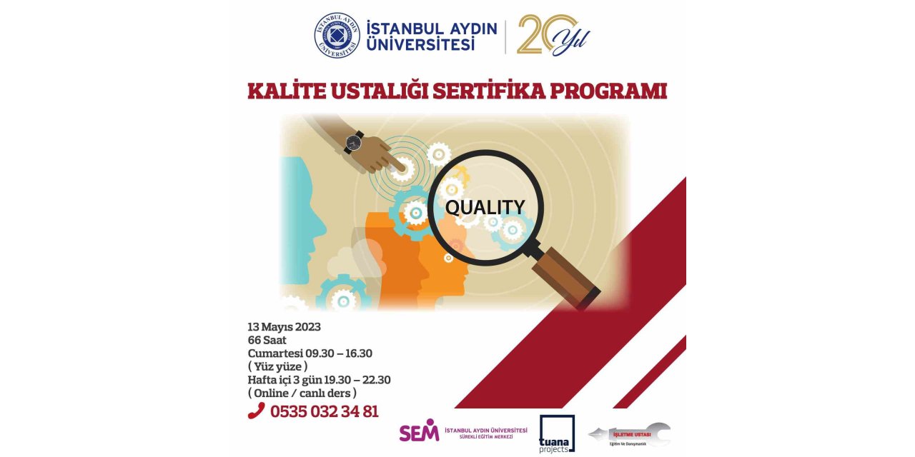 Aydın Üniversitesi kalite yöneticilerini yetiştiriyor