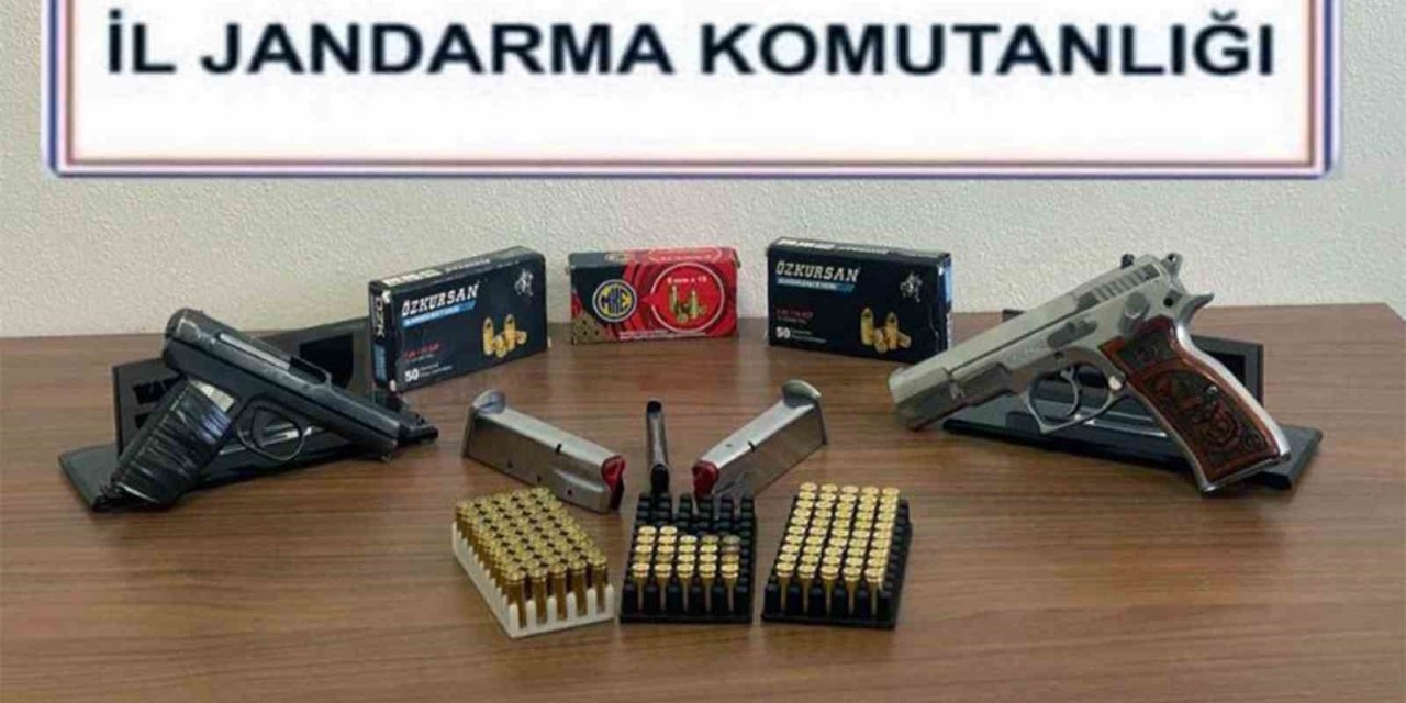 Ortaca’da ruhsatsız silah ve çok sayıda mermi ele geçirildi