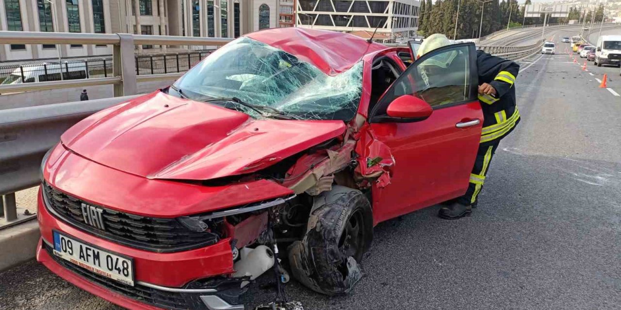 Kuşadası’nda trafik kazası: 2 yaralı