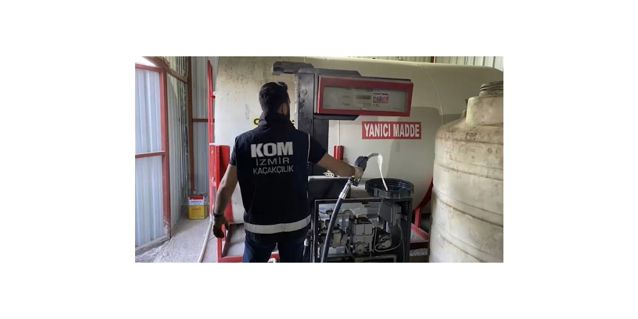 İzmir’de 44 ton kaçak akaryakıt ele geçirildi
