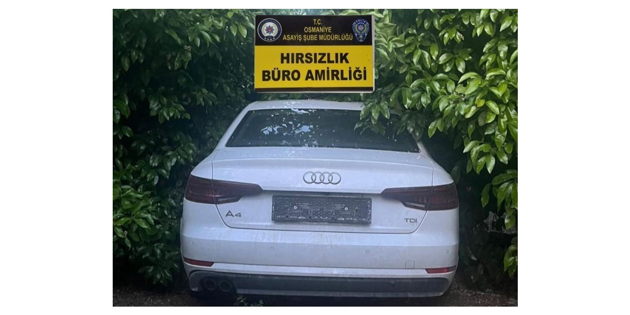 Çalıntı otomobil portakal bahçesinde bulundu: 1 şüpheli tutuklandı
