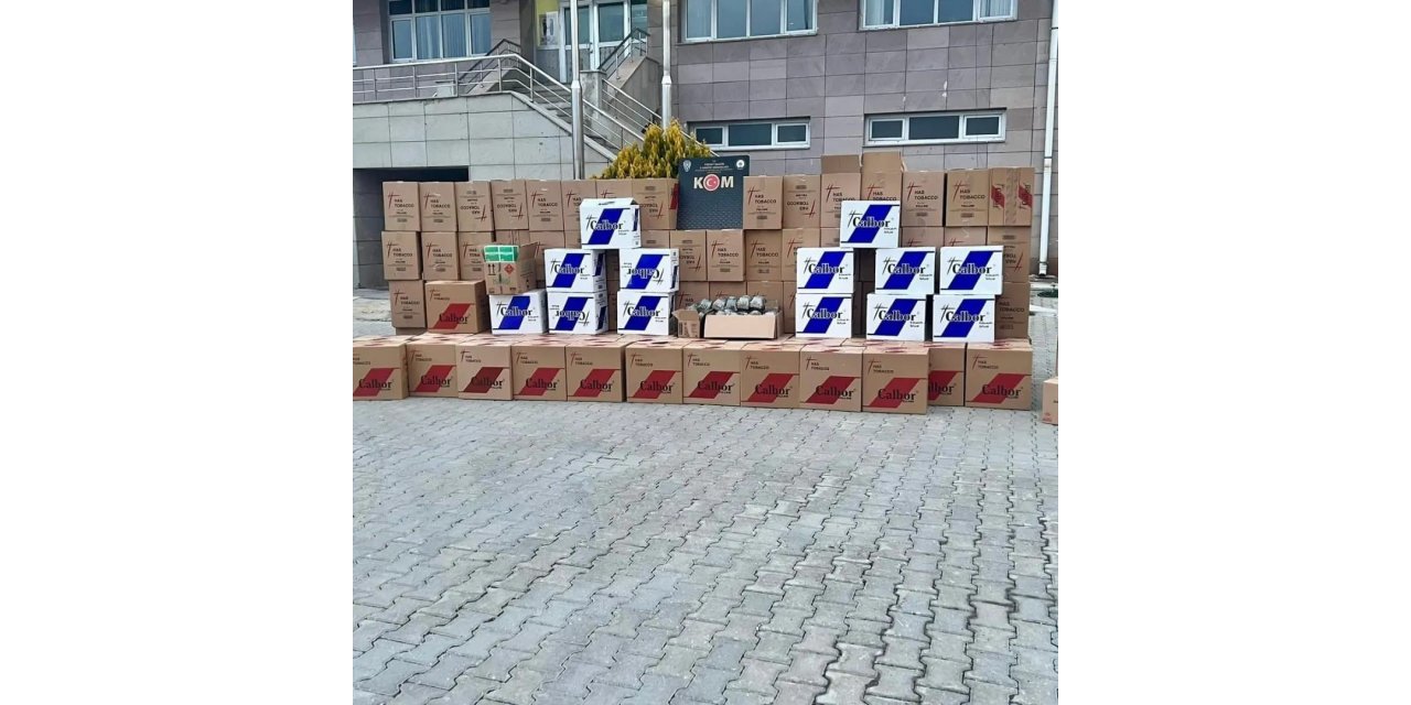 Yozgat’ta 1 milyon 130 bin makaron ele geçirildi