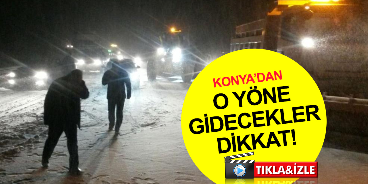 Konya'da hava bozdu! Alacabel'de Nisan sonunda kar yağdı