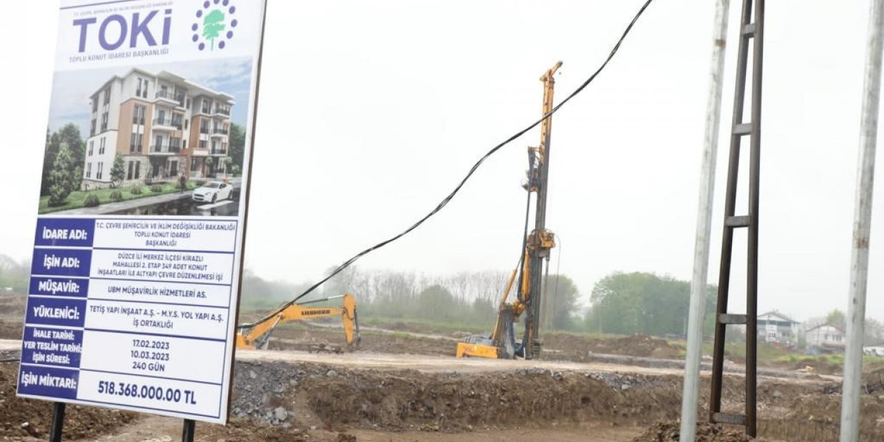 Sosyal konut projesinin temelleri atıldı