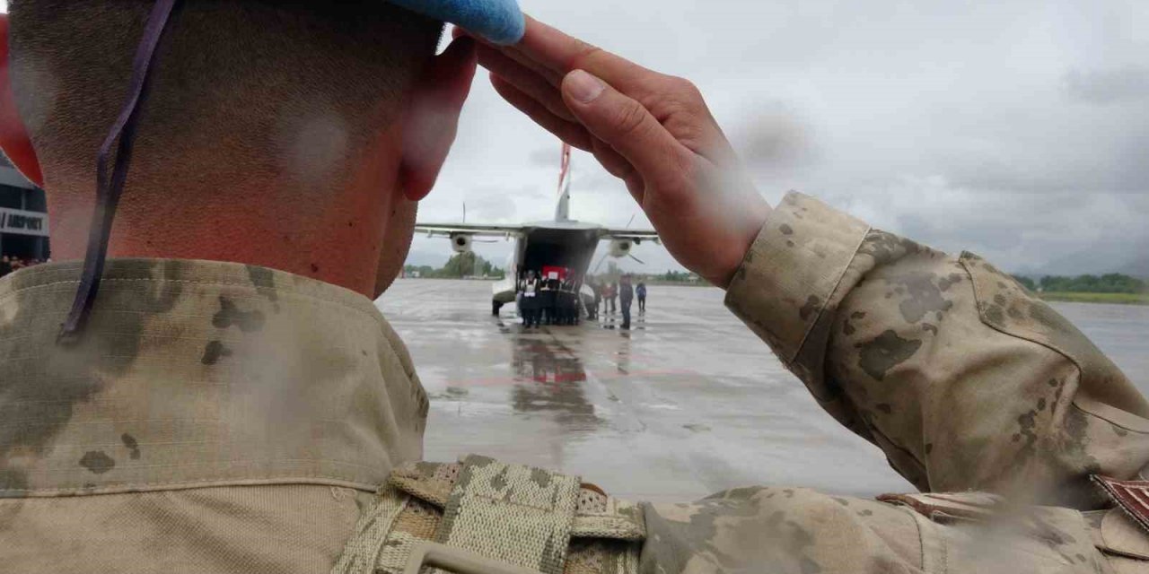 Şehidin naaşı memleketi Tokat’ta