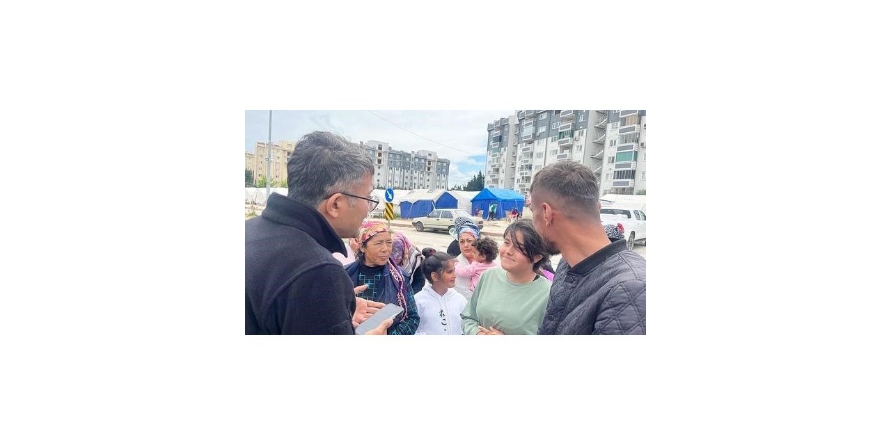 Koordinatör Vali Ali Çelik, depremzedelerin yanında; Hatay’daki çalışmaları bizzat denetledi