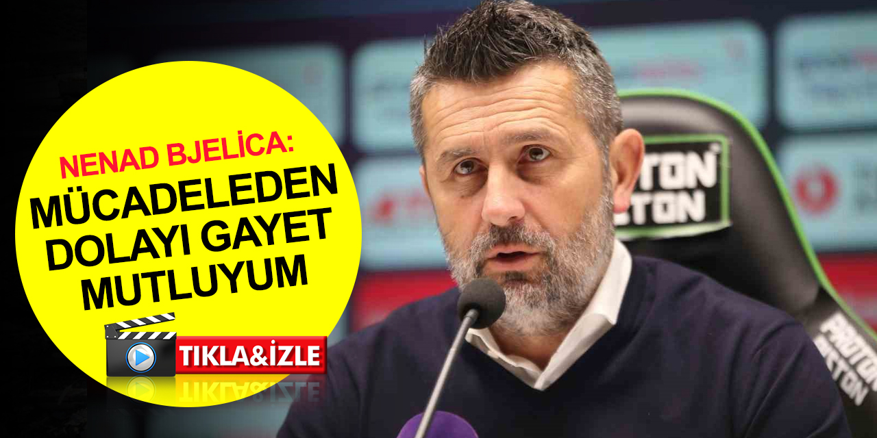 Trabzonspor Teknik Direktörü Bjelica'dan Konyaspor mağlubiyeti açıklaması: Mutluyum